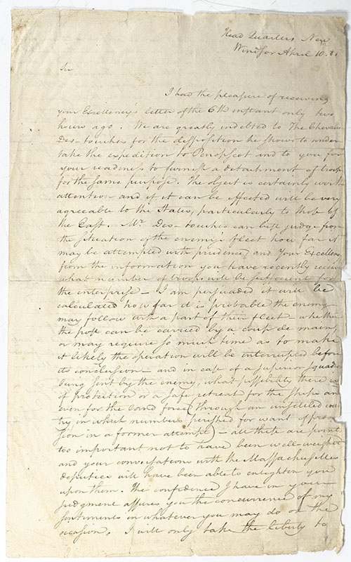 George Washington Autograph Letter Signed.