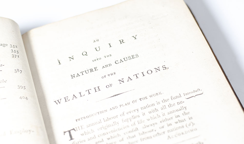 An Inquiry into the Nature and Causes of the Wealth of Nations.