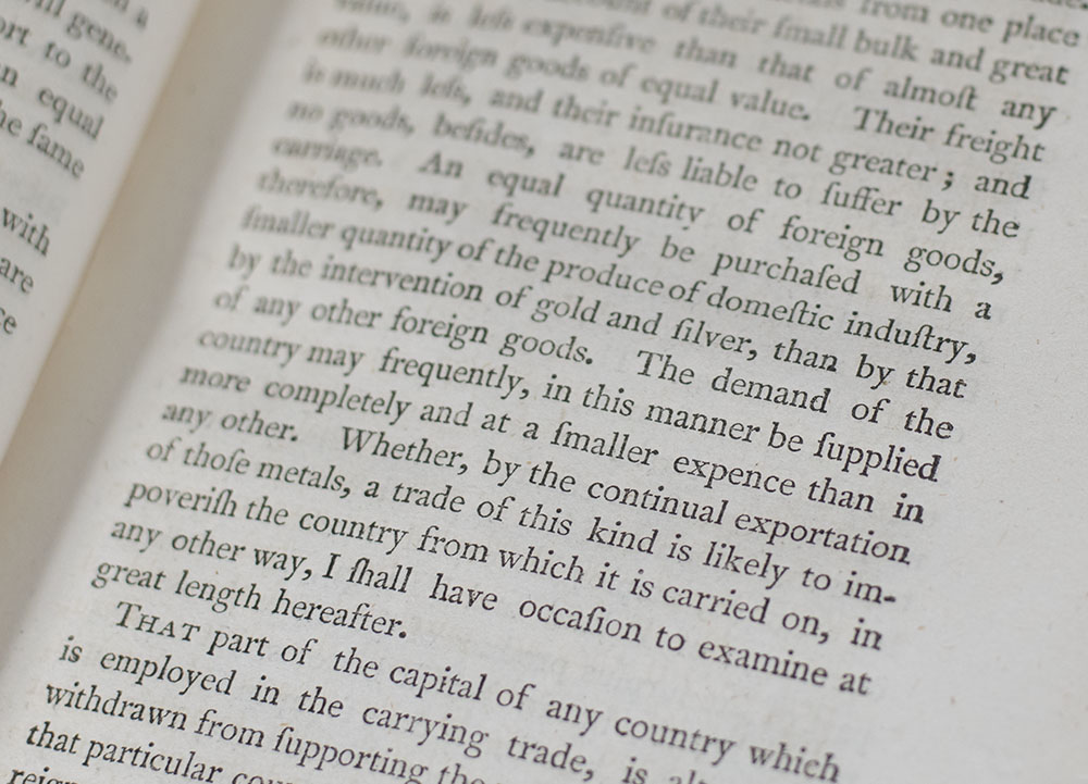 An Inquiry into the Nature and Causes of the Wealth of Nations.
