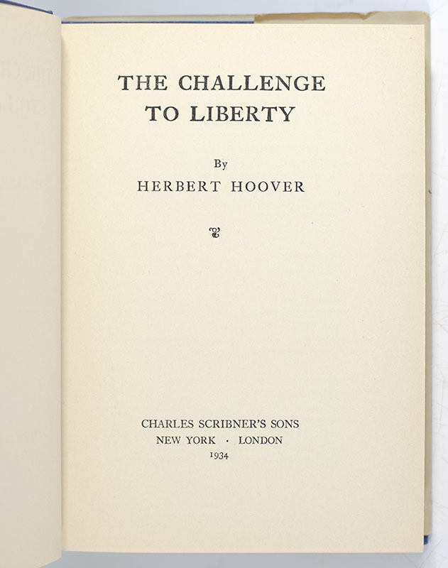 The Challenge to Liberty.