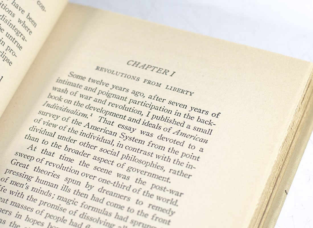 The Challenge to Liberty.