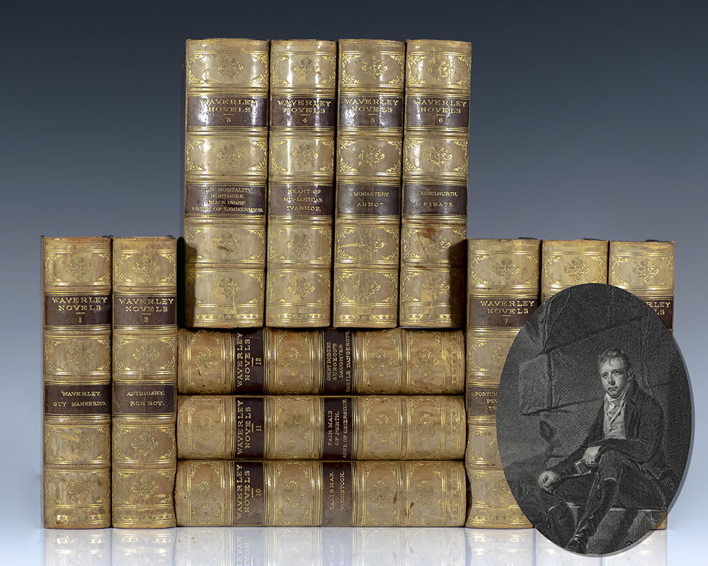 Waverly Novels. [Waverley: or ‘Tis Sixty Years Since, Guy Mannering, The Antiquary, Rob Roy, Ivanhoe, Kenilworth, The Pirate, The Fortunes of Nigel, Peveril of the Peak, Quentin Durward, St. Ronan’s Well, Redgauntlet, The Betrothed, Talisman, Woodstock, or, the Cavalier, Chronicles of the Canongate, The Fair Maid Of Perth, Anne of Geierstein.