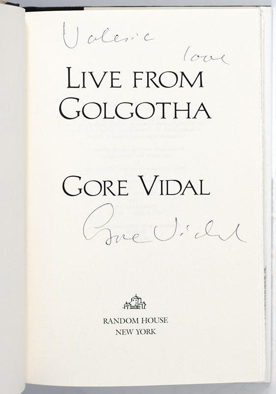 Live from Golgotha, the Gospel According to Gore Vidal.