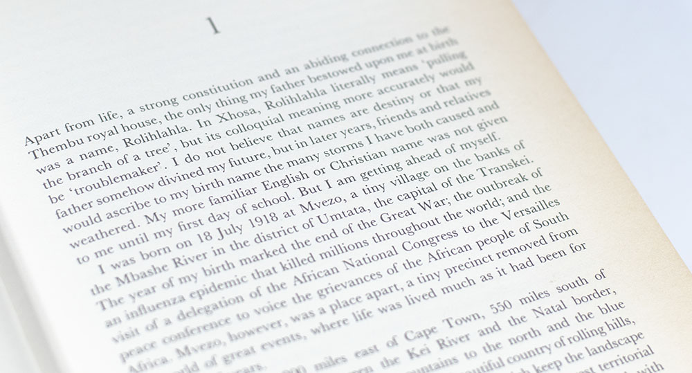 Long Walk To Freedom: The Autobiography of Nelson Mandela.