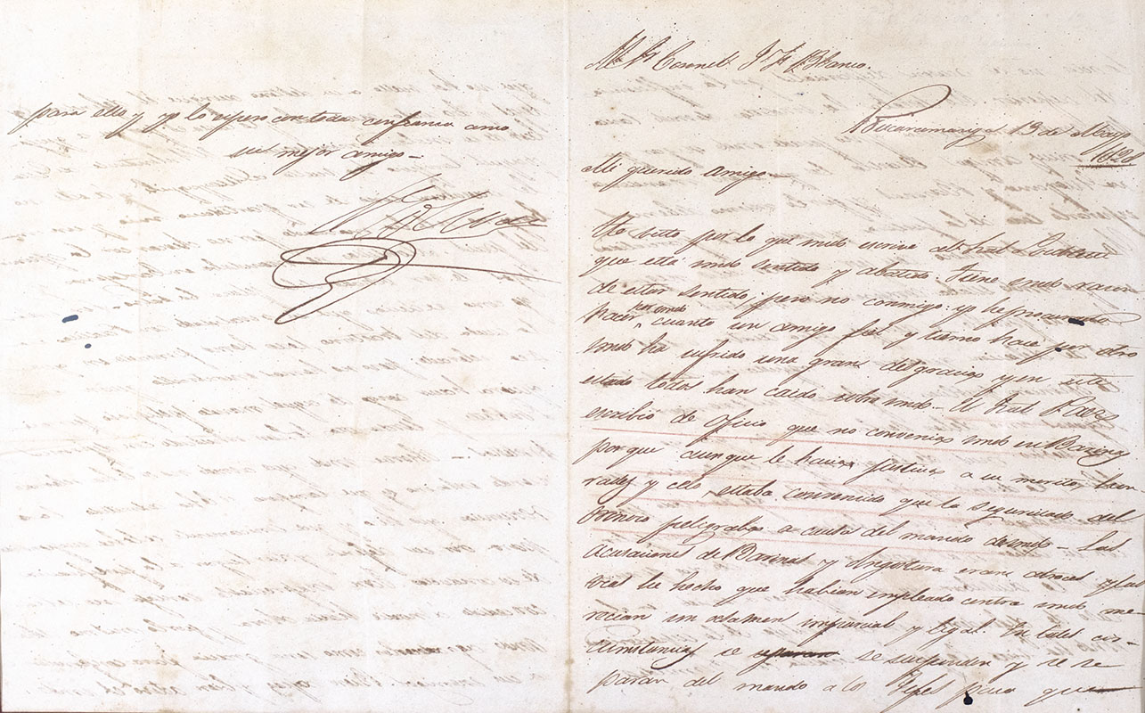 Simón Bolívar Autograph Letter Signed.