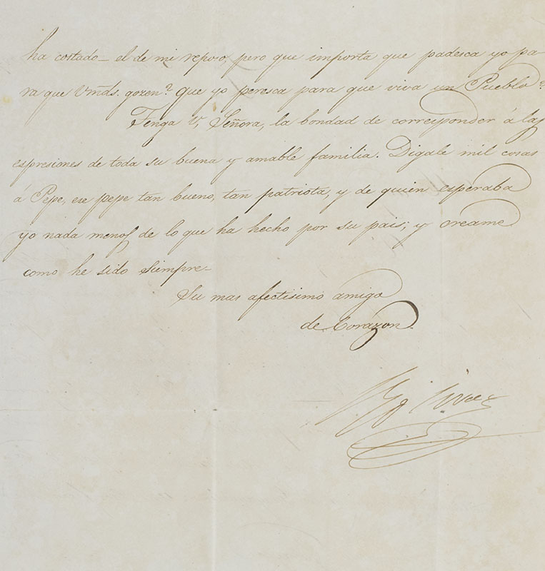 Simón Bolívar Autograph Letter Signed.