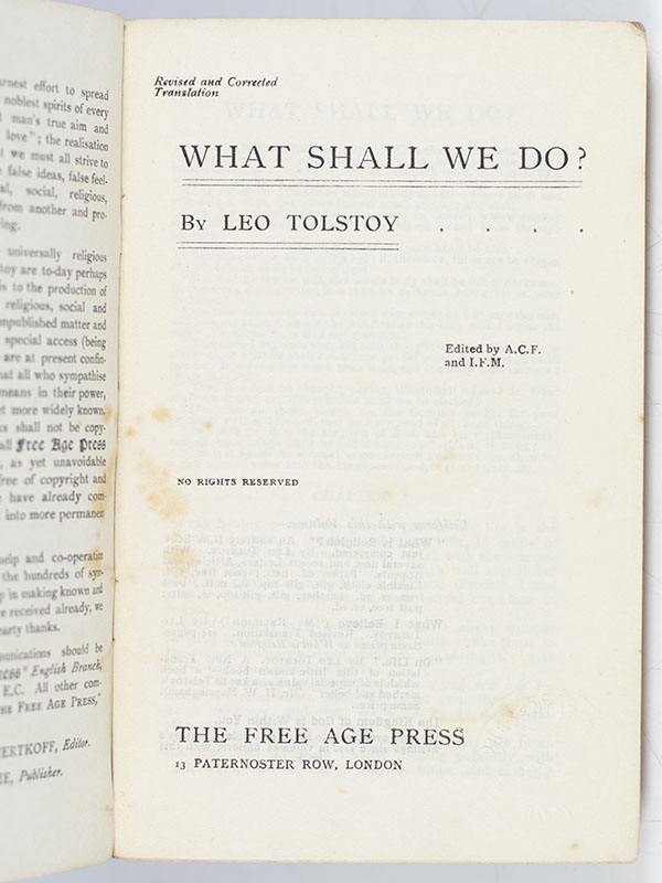What Shall We Do?