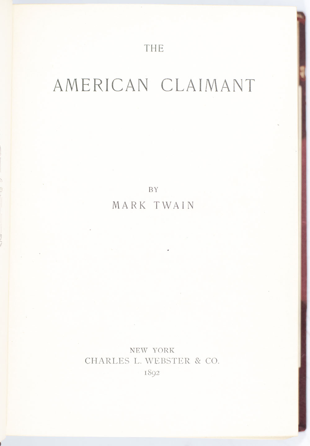 The American Claimant.