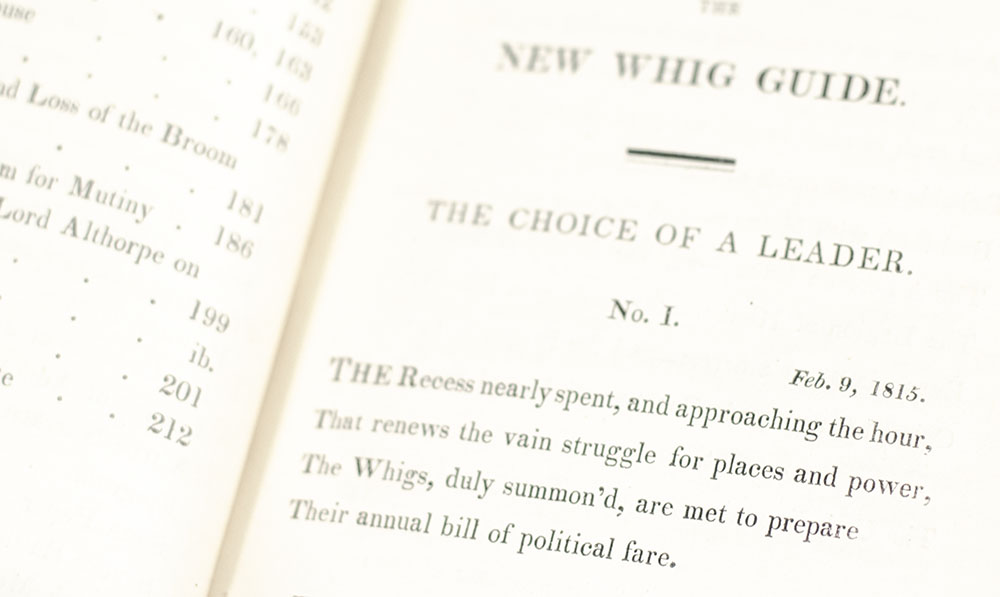 The New Whig Guide.