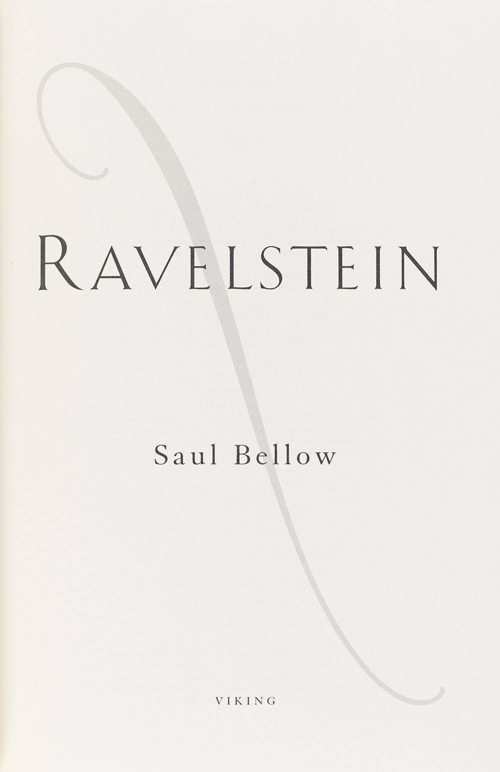 Ravelstein.