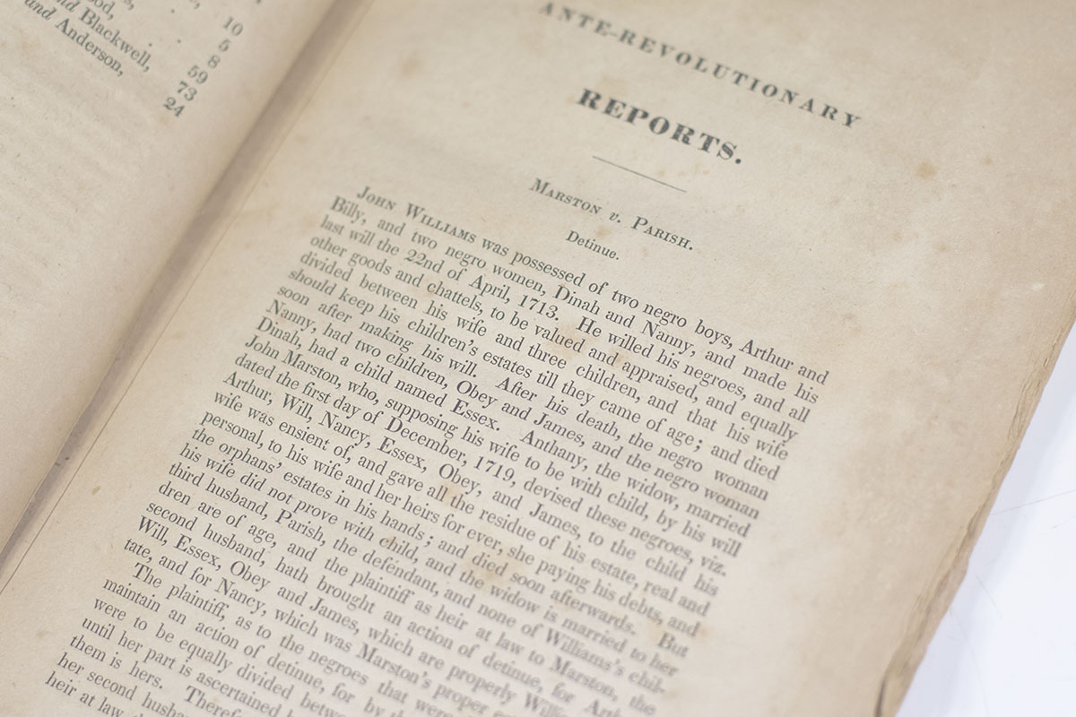 Reports of Cases Determined in the General Court of Virginia, From 1730, TO 1740; And From 1768 TO 1772.