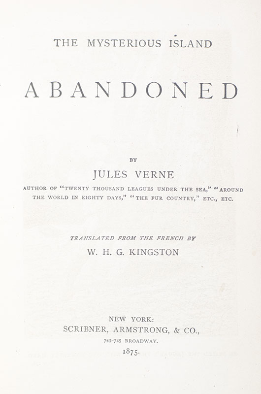 The Mysterious Island: Abandoned.