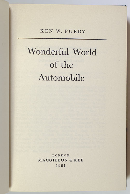 Wonderful World of the Automobile.