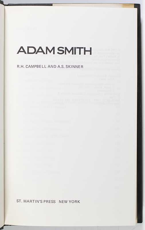 Adam Smith.