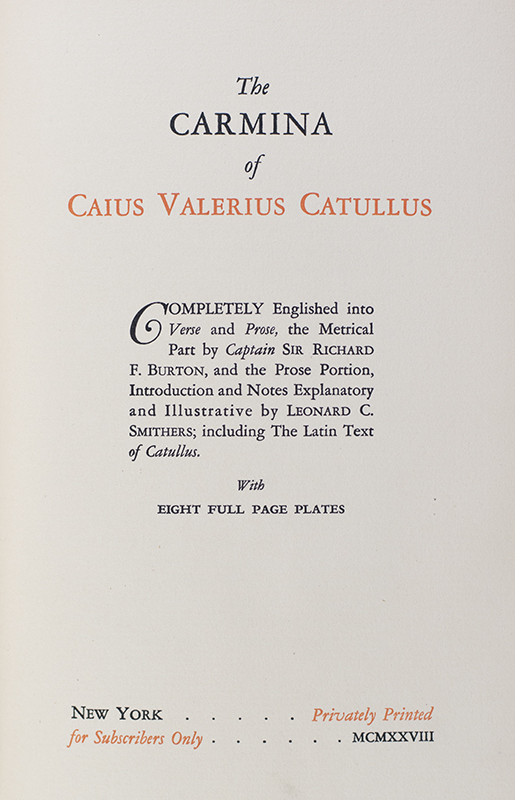 The Carmina of Caius Valerius Catullus.