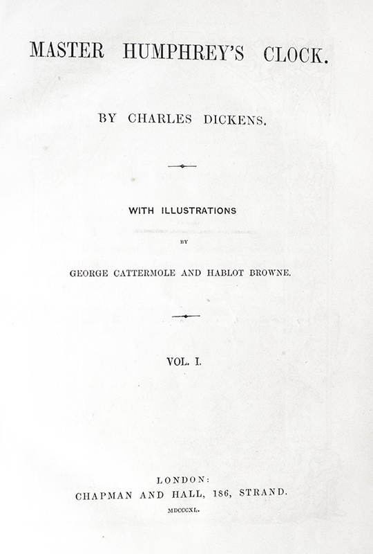 Master Humphrey's Clock.