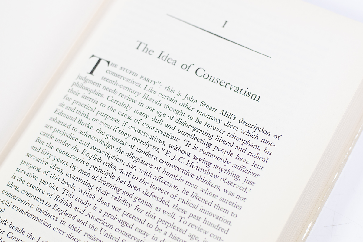 The Conservative Mind: From Burke to Eliot.