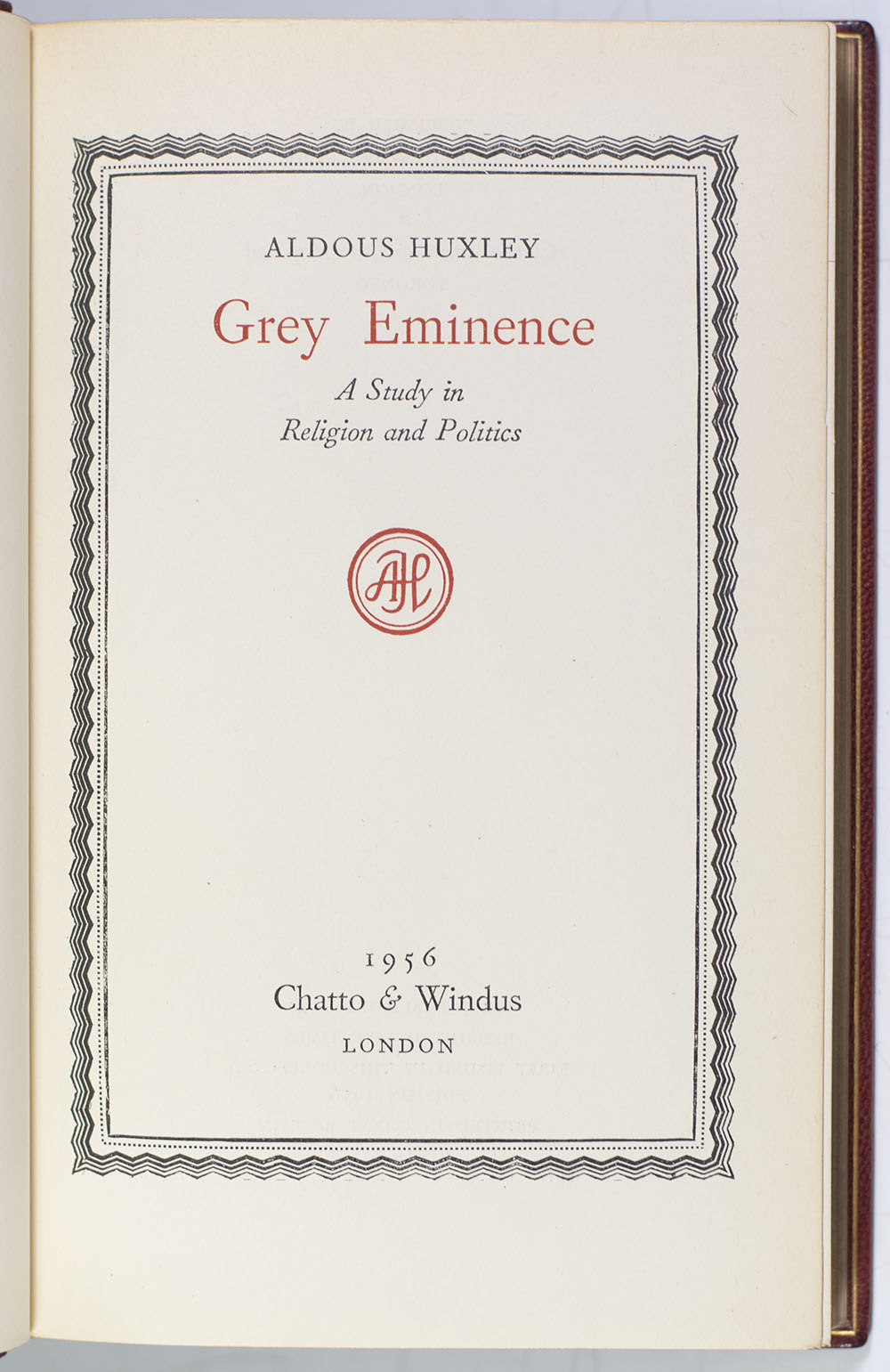 Grey Eminence: A Study in Religion and Politics.