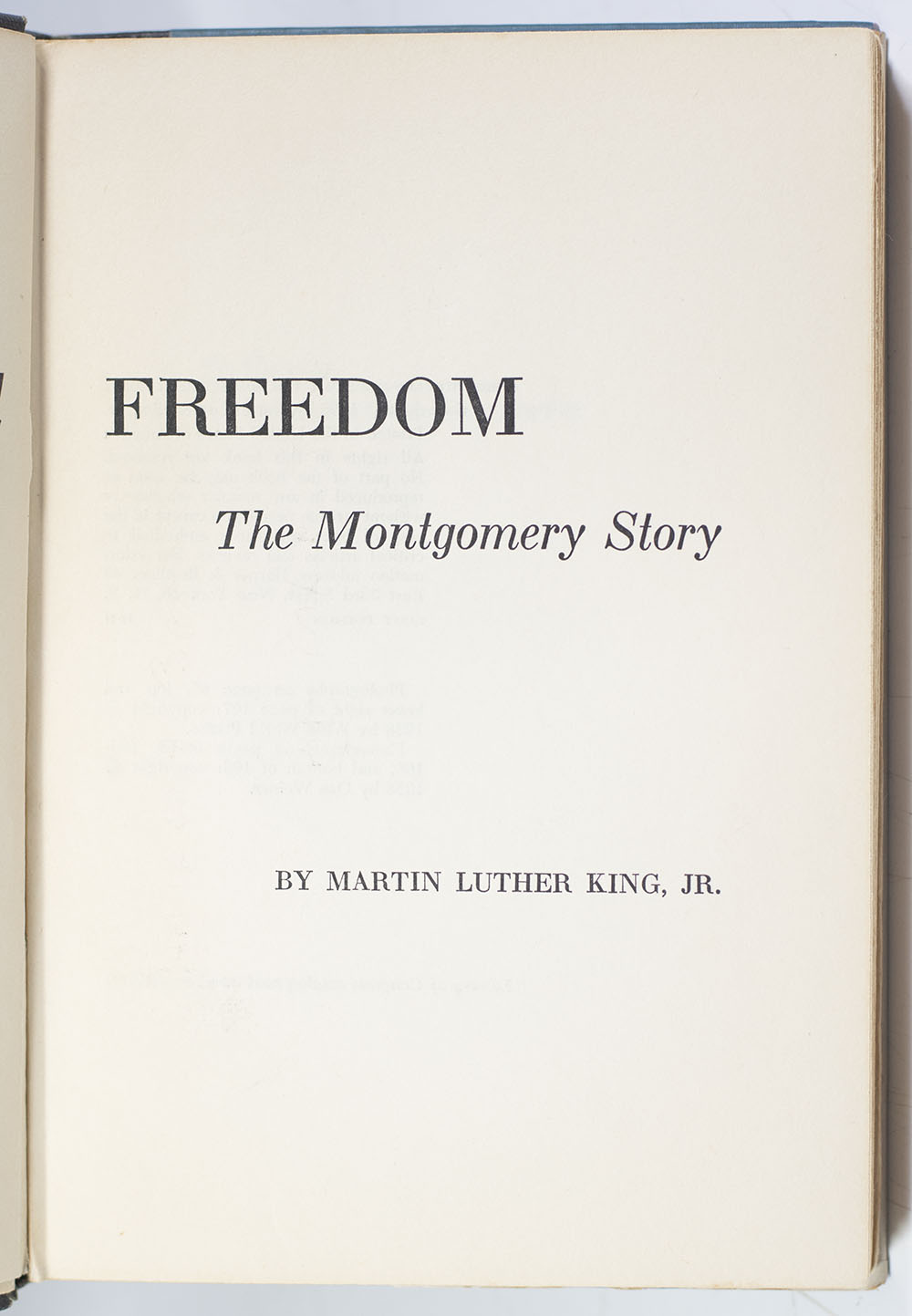 Stride Toward Freedom: The Montgomery Story.