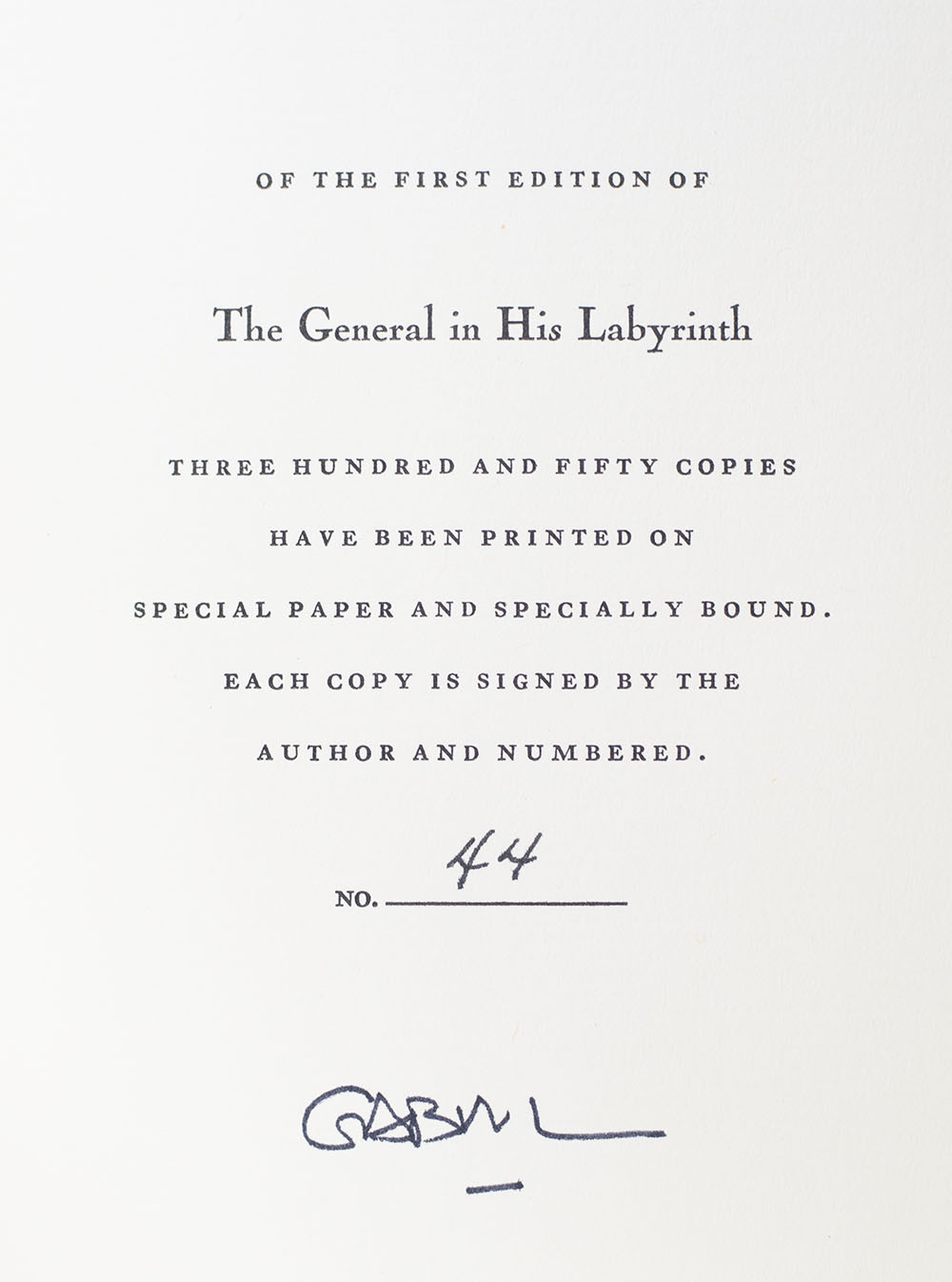 The General in His Labyrinth.
