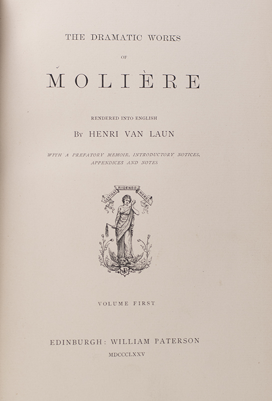 The Dramatic Works of Moliere.