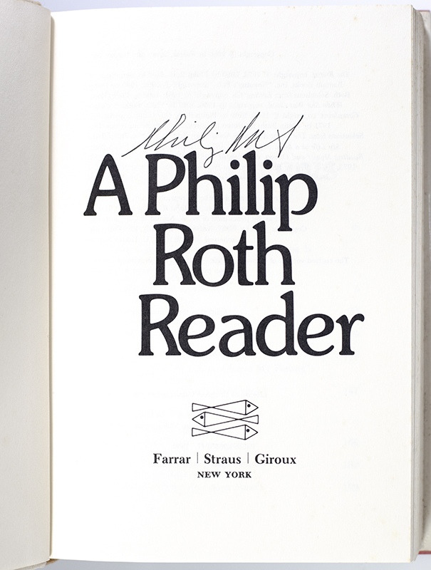 A Philip Roth Reader.