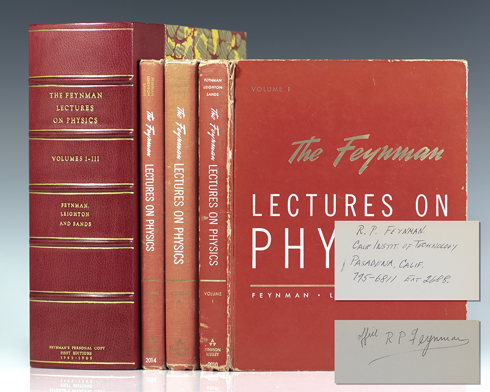 The Feynman Lectures On Physics First edition Signed Matthew Sands
