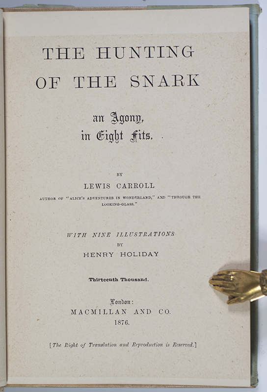 The Hunting of the Snark: An Agony in Eight Fits.