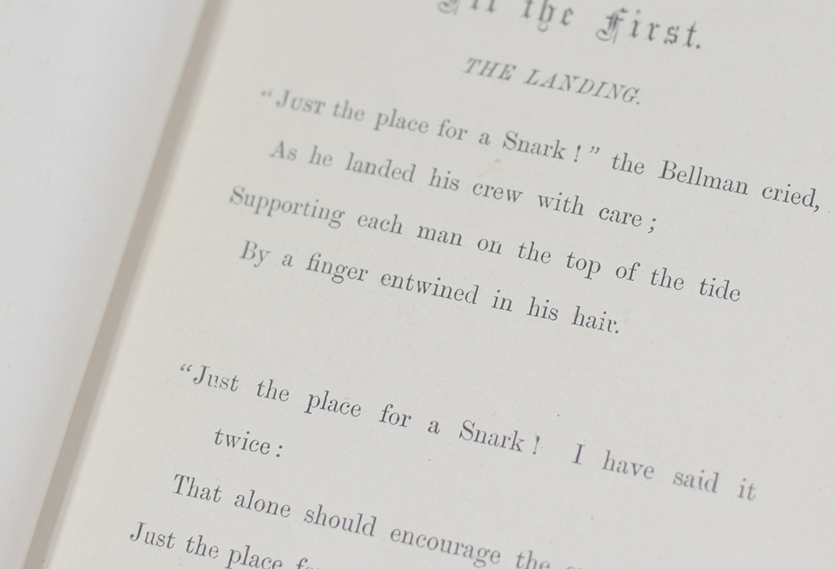 The Hunting of the Snark: An Agony in Eight Fits.