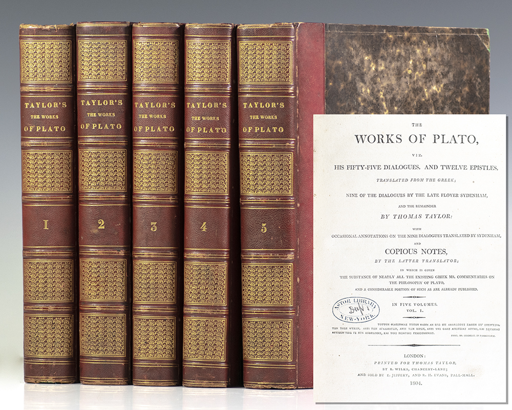 The Works of Plato. - Raptis Rare Books | Fine Rare and