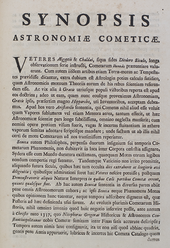 Astronomical Tables with Precepts both in English and Latin for Computing the Places of the Sun, Moon, Planets, and Comets.
