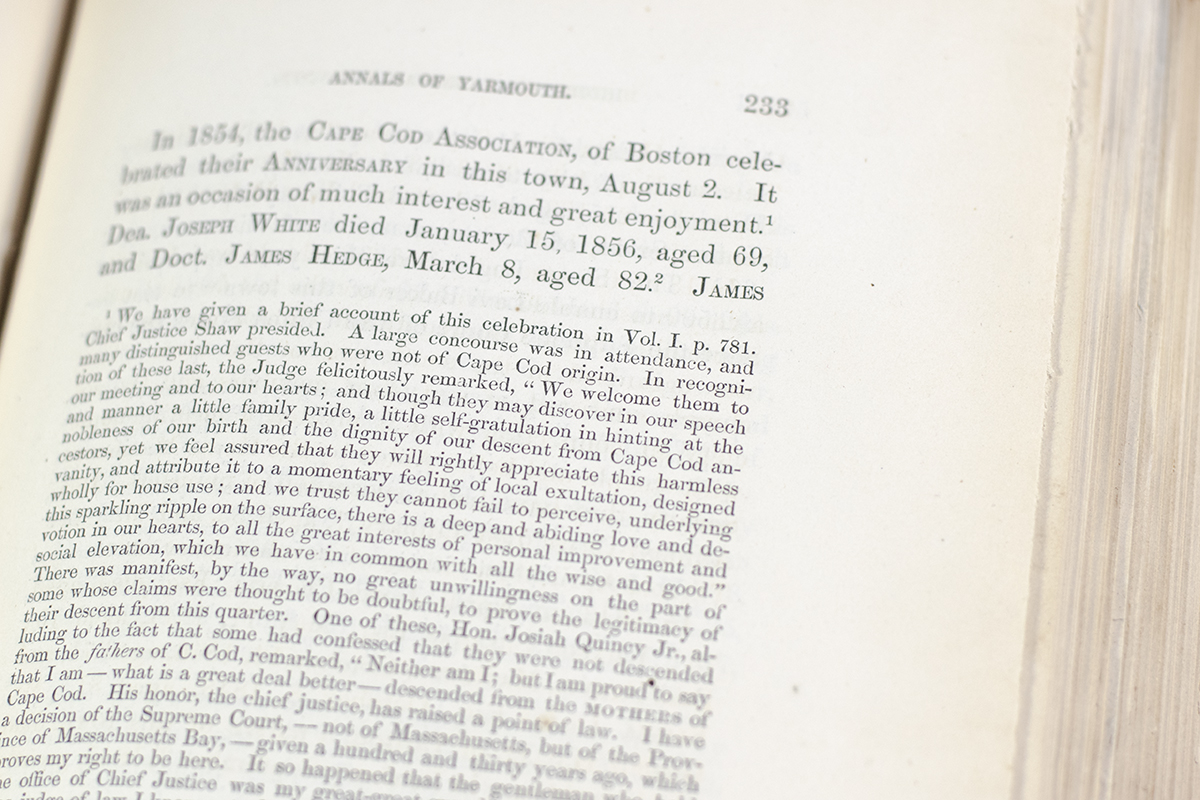 The History of Cape Cod: The Annals of Barnstable County and of Its Several Towns. Including the District of Mashpee.