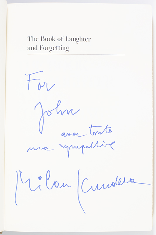 The Book of Laughter and Forgetting.