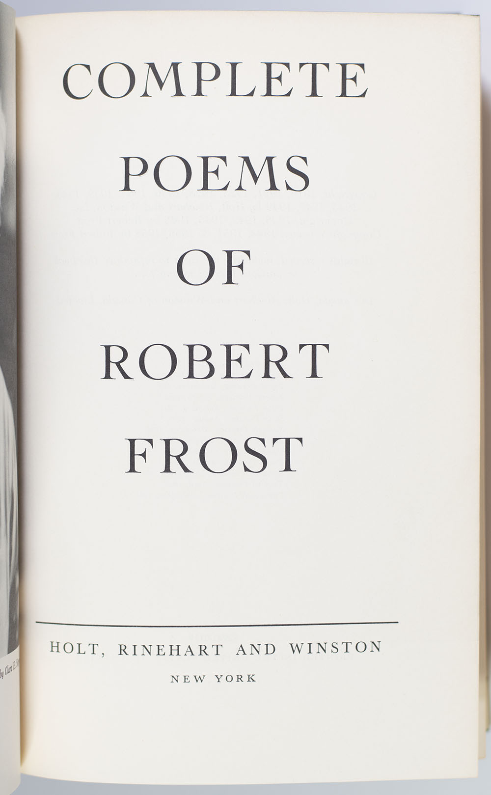 Collected Poems of Robert Frost.