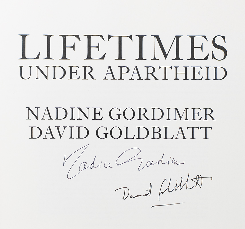 Lifetimes Under Apartheid.