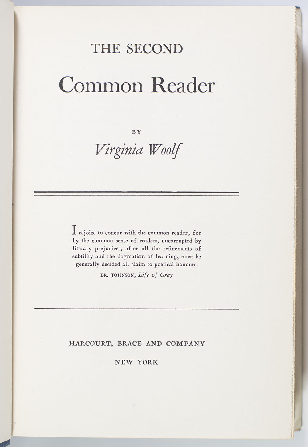 The Second Common Reader.