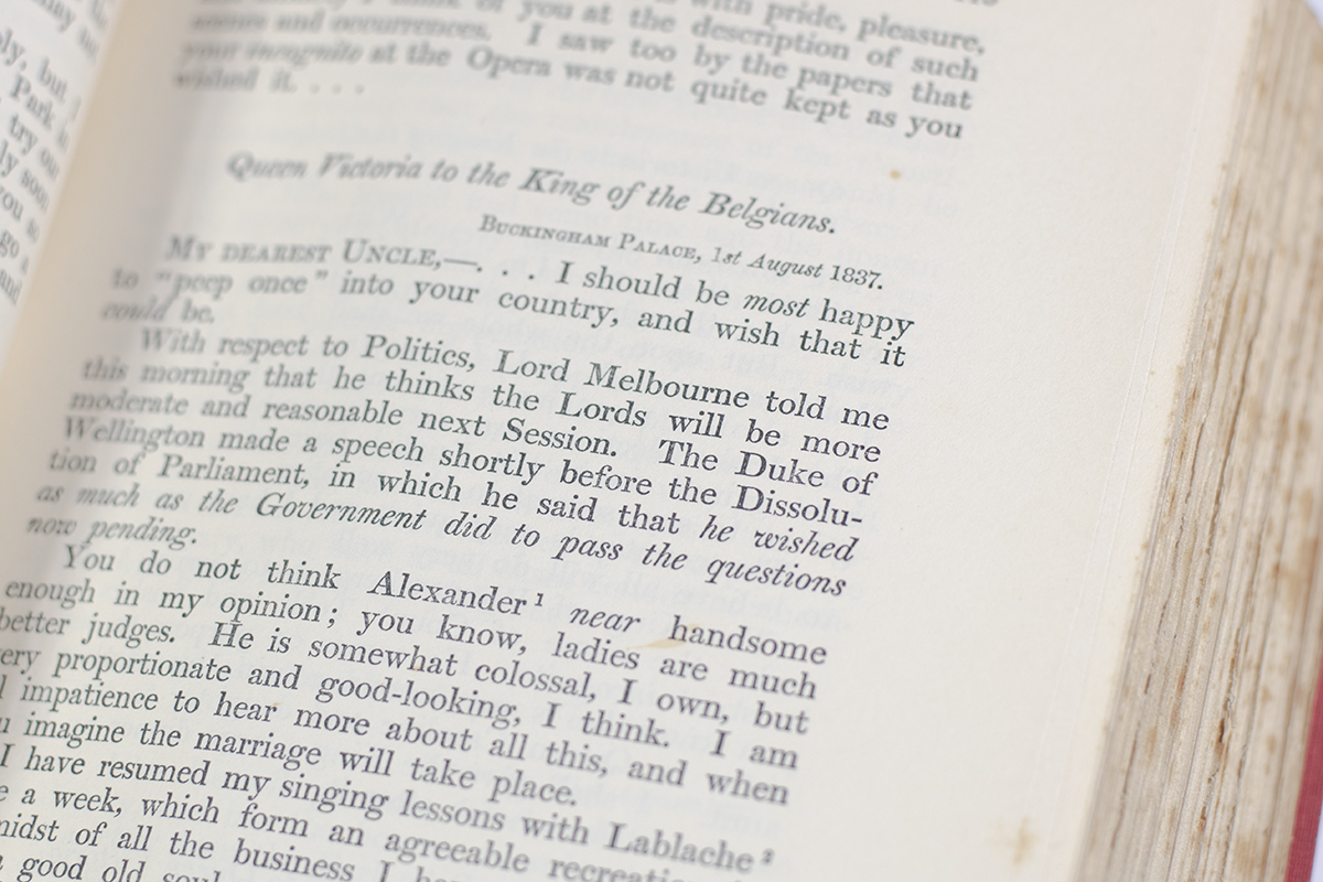 Letters of Queen Victoria: A Selection from her Majesty’s Correspondence Between the Years 1837 and 1861.