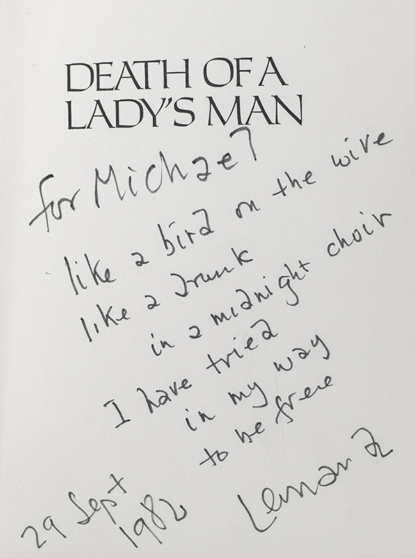 Death of a Lady's Man.