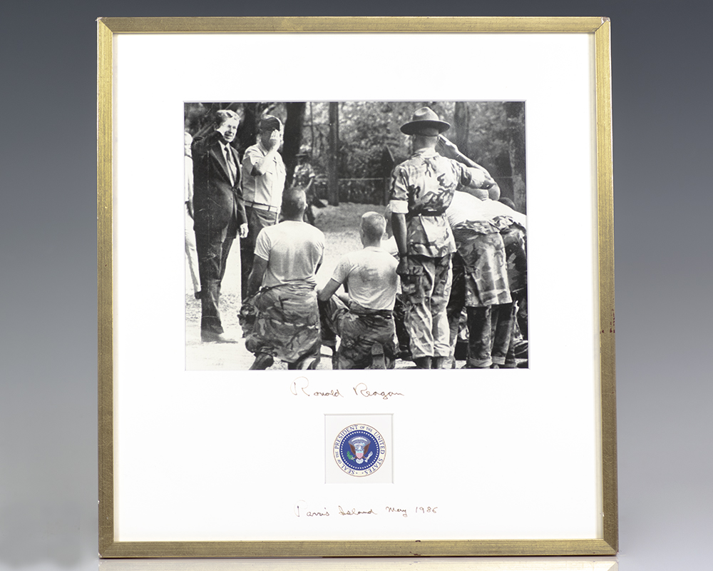 Ronald Reagan Signed Photograph.