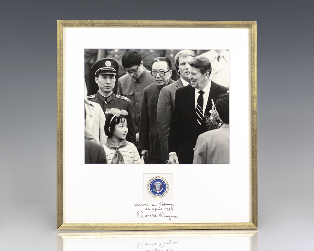 Ronald Reagan Signed Photograph.