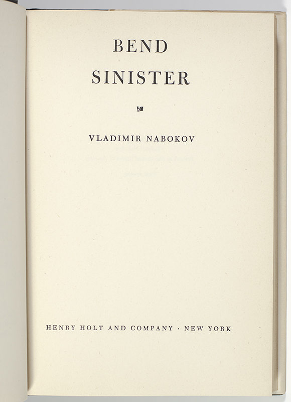 Bend Sinister.