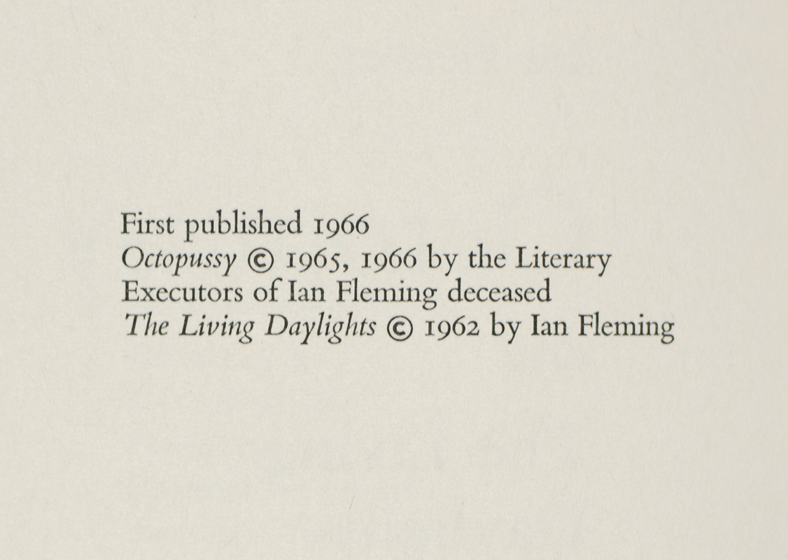 Octopussy and the Living Daylights.