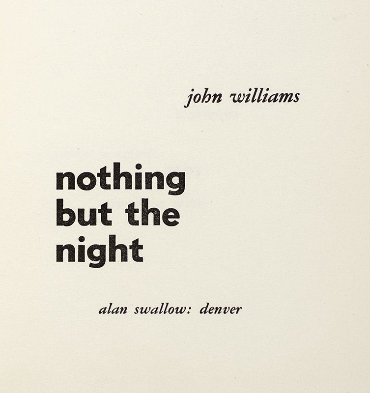 Nothing But The Night.