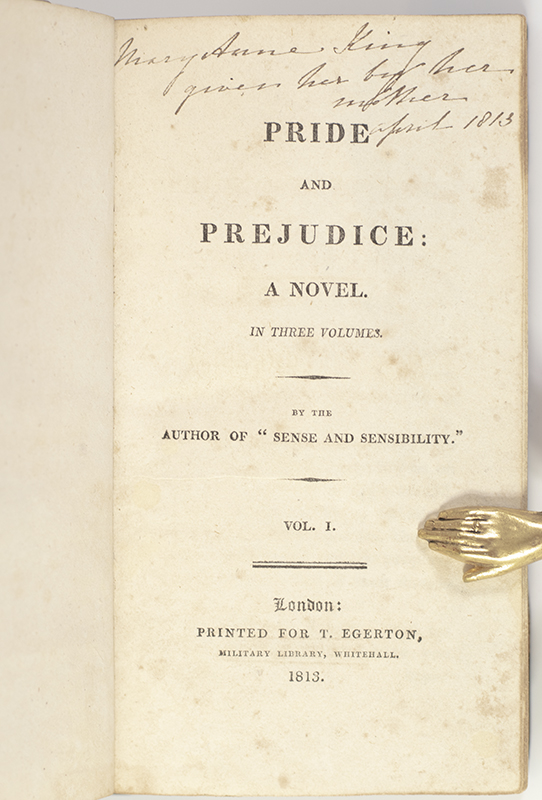 Pride and Prejudice.