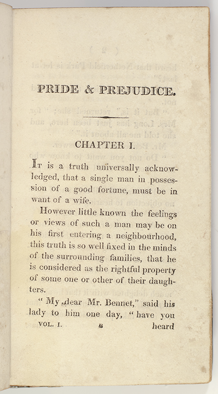 Pride and Prejudice.