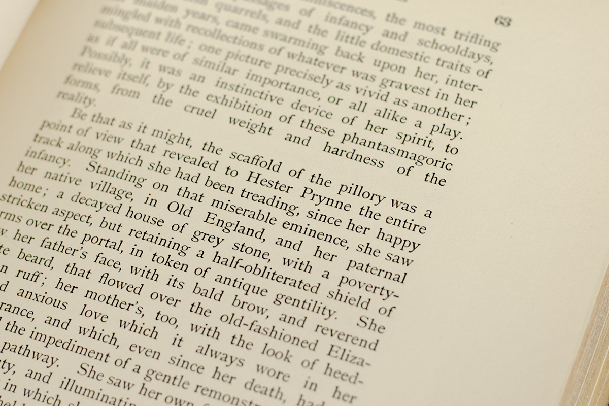 The Scarlet Letter.
