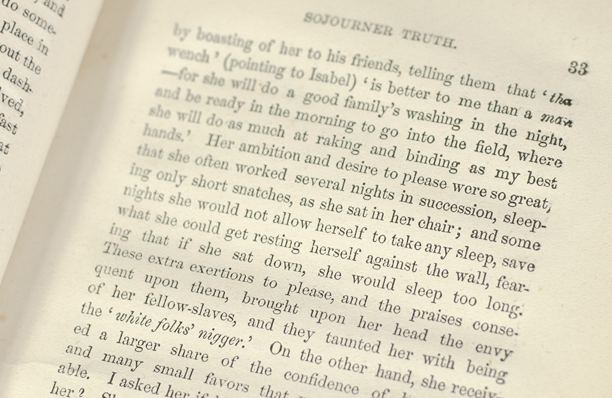 Narrative of Sojourner Truth, A Northern Slave, Emancipated From Bodily Servitude by the State of New York, in 1828 and The Book of Life.