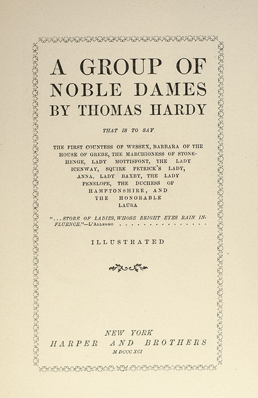 A Group of Noble Dames.