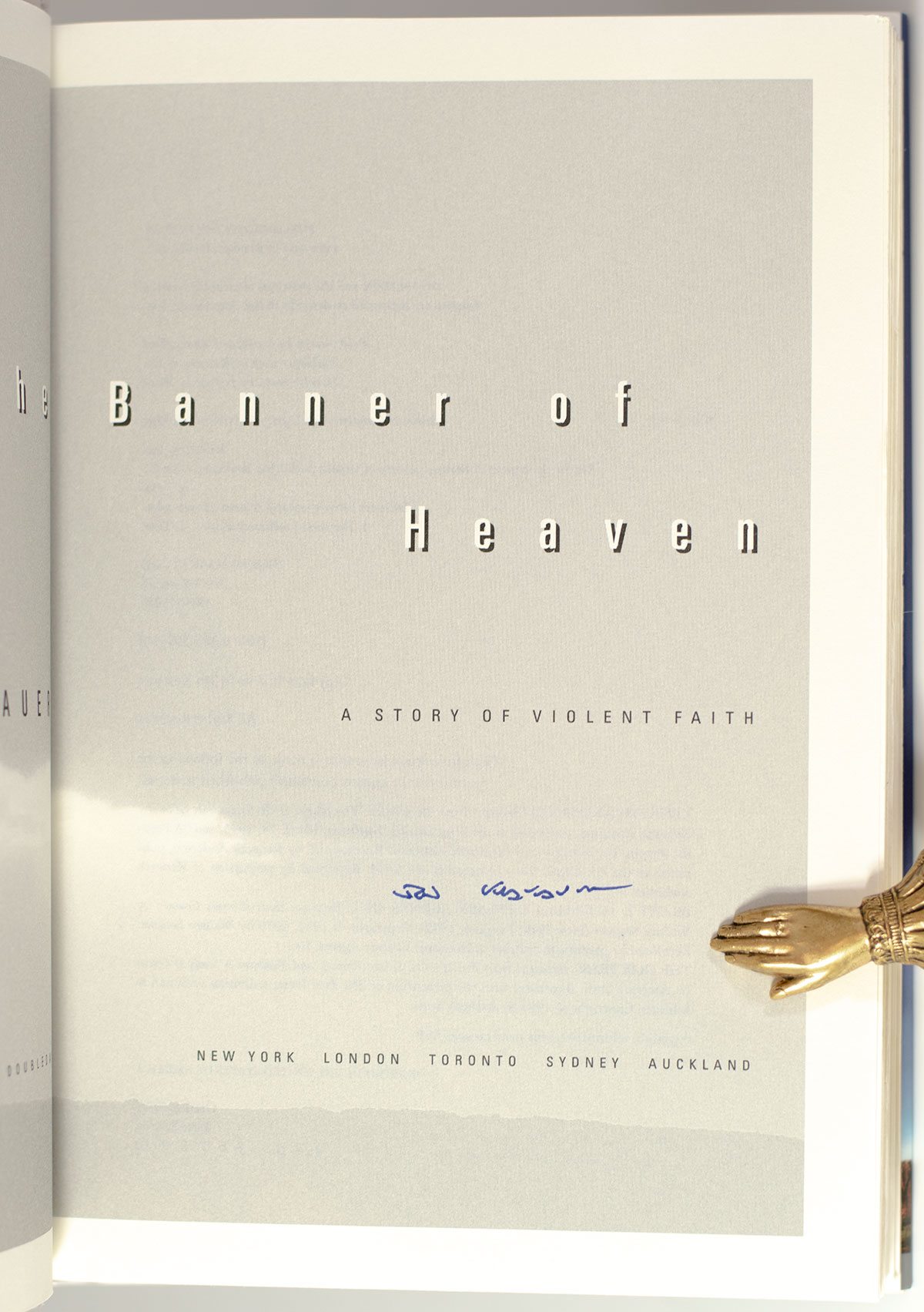 Under the Banner of Heaven: A Story of Violent Faith.