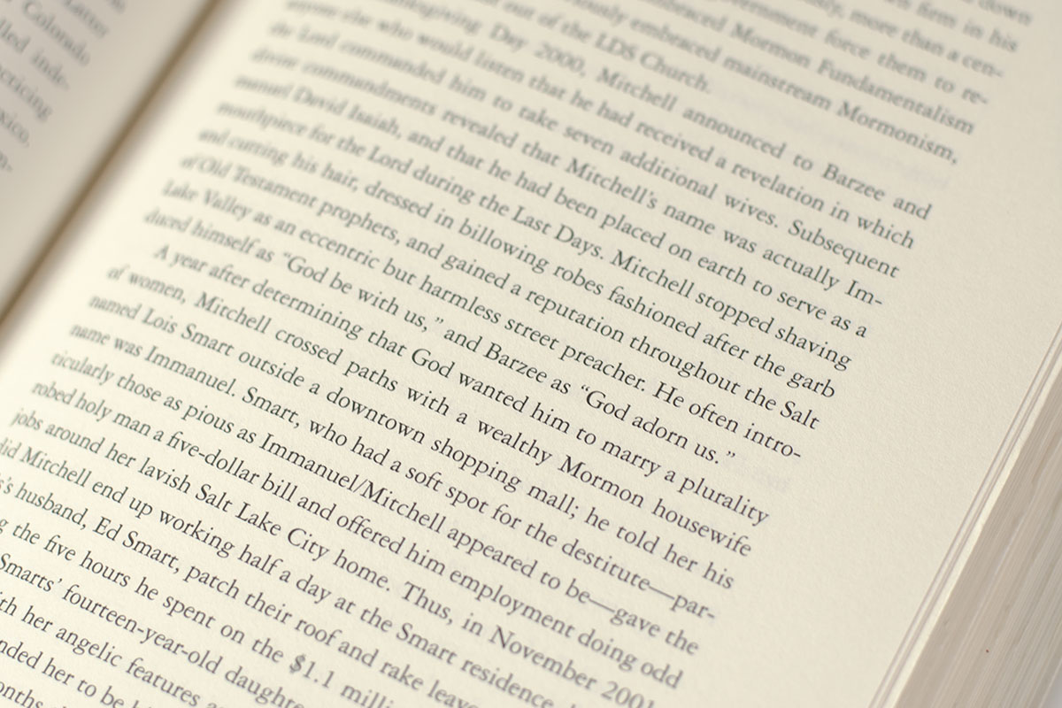 Under the Banner of Heaven: A Story of Violent Faith.
